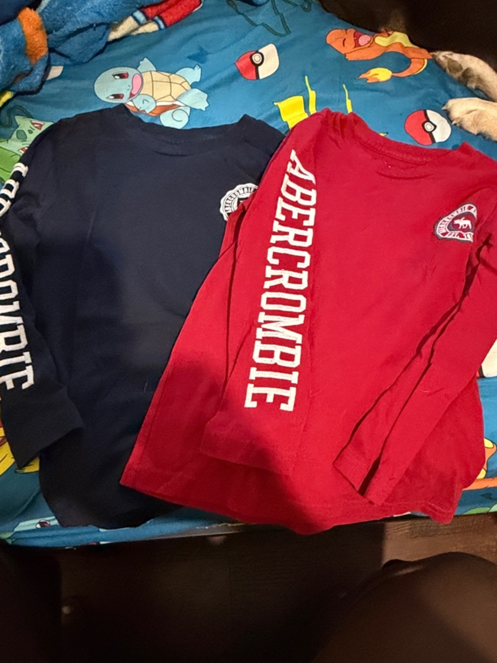 Abercrombie & Fitch Kids Long-Sleeve Tees - Red & Navy